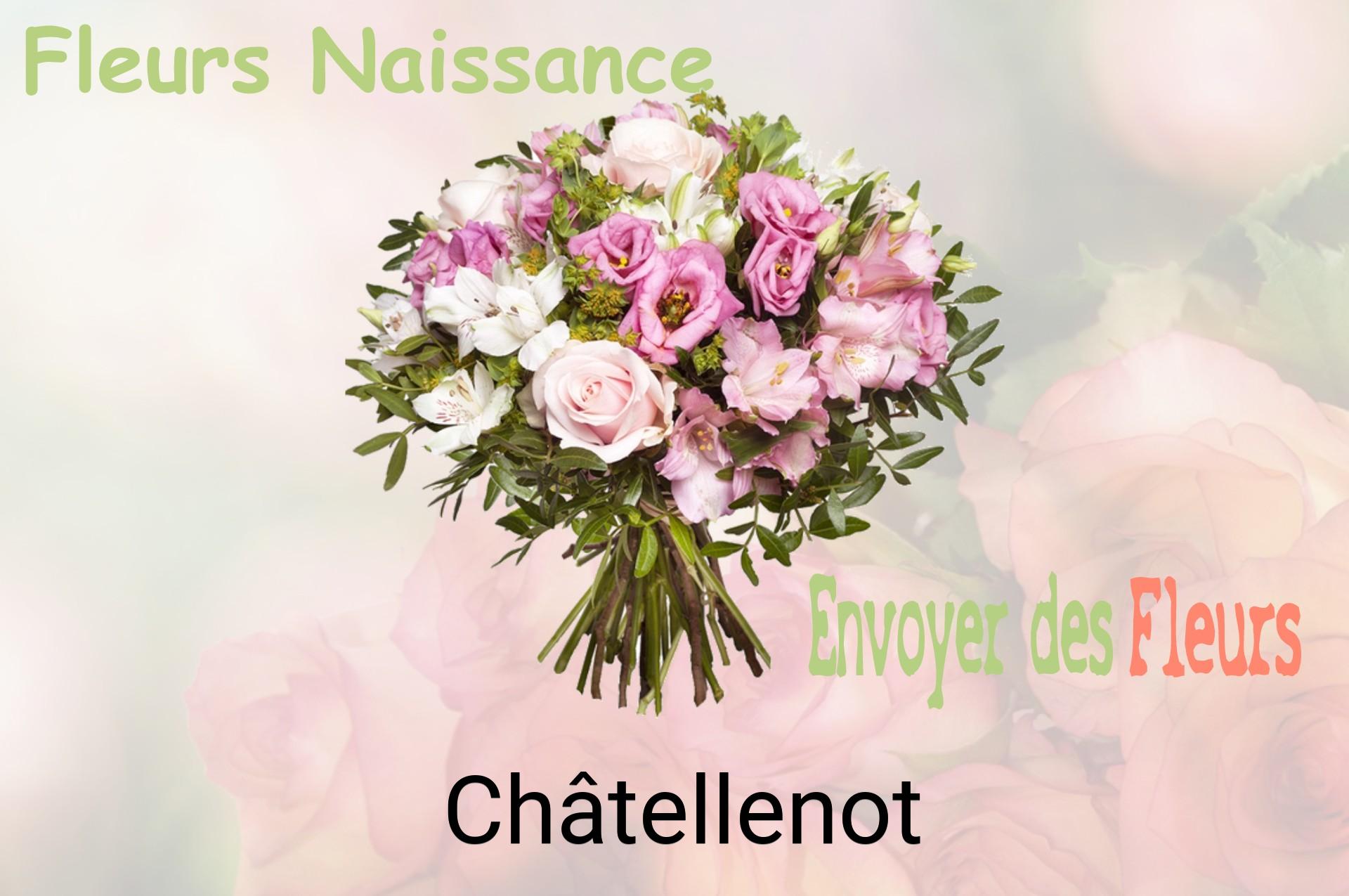 Bouquet de fleurs de naissance livré à Châtellenot